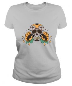 Skull Sunflowers Dia De Los Muertos shirt