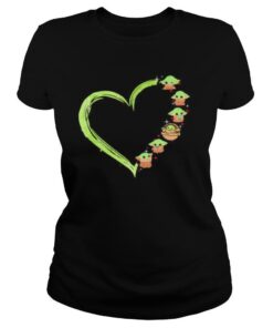 Star wars baby yoda heart shirt