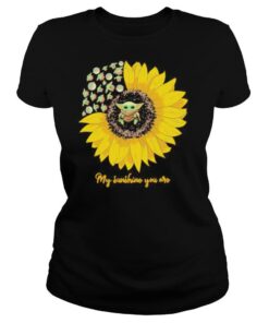 Sunflower baby yoda my sunshine you are shirt