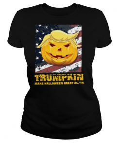 Trumpkin Make Halloween Great Again American Flag shirt