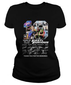 19 years of 20012020 Fast and Furious 10 movies signature  Classic Ladies