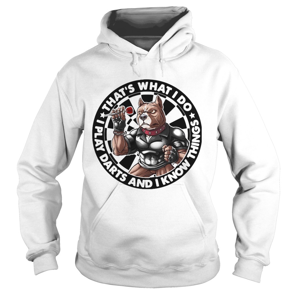 American Bully Thats what I do I play bass and I know things Hoodie