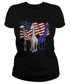 American Flag Giraffes  Classic Ladies