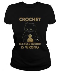 Black Cat Crochet Because Murder Is Wrong  Classic Ladies