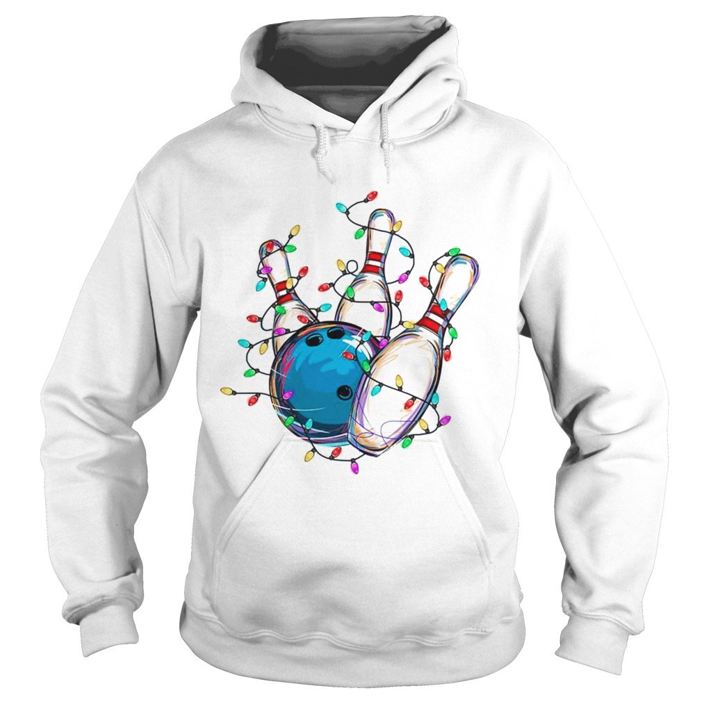 Bowling Christmas lights Hoodie