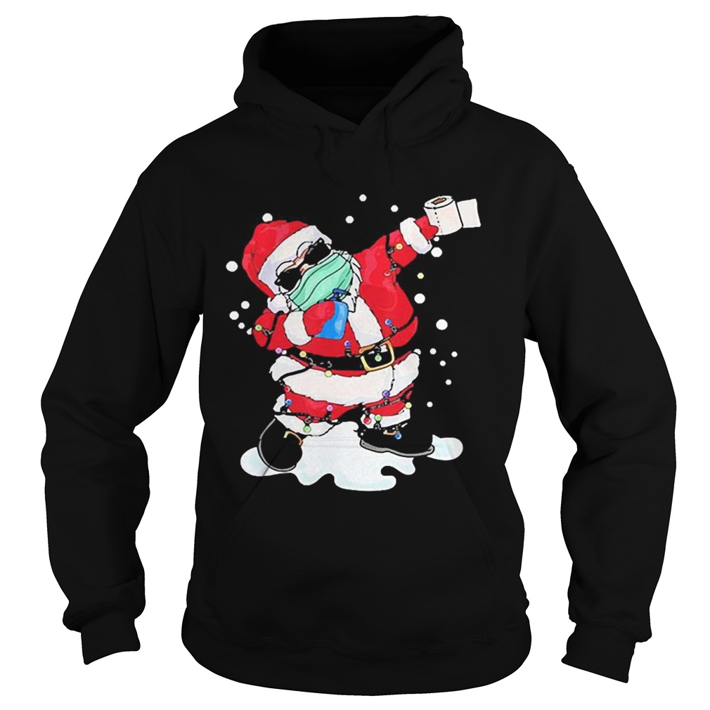 Dabbing Santa Face Mask Christmas Hoodie