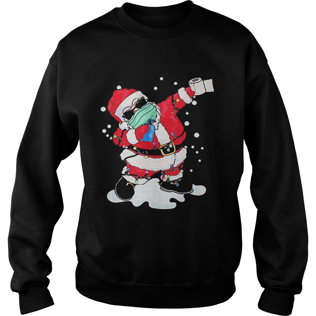 Dabbing Santa Face Mask Christmas Sweatshirt