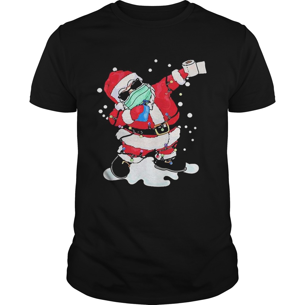 Dabbing Santa Face Mask Christmas shirt