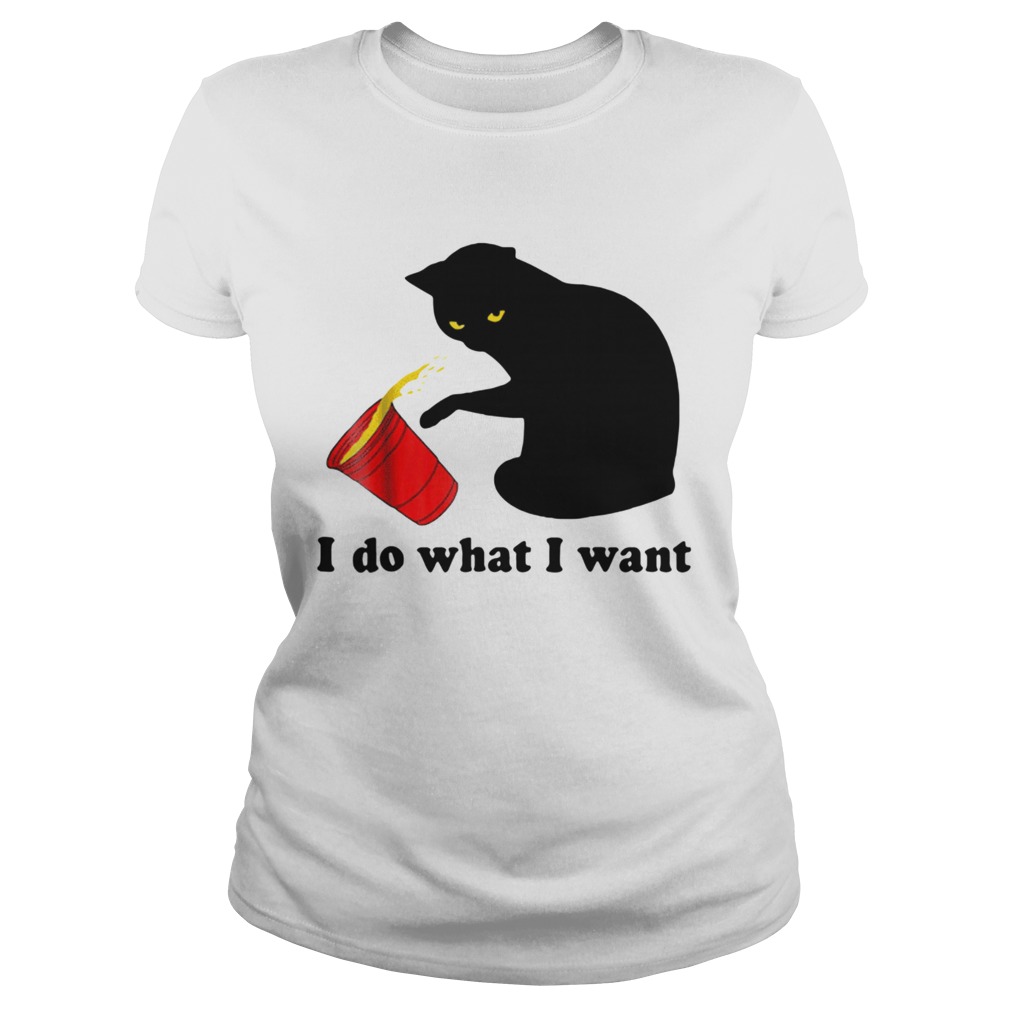 Do What I Want Black Cat Red Classic Ladies