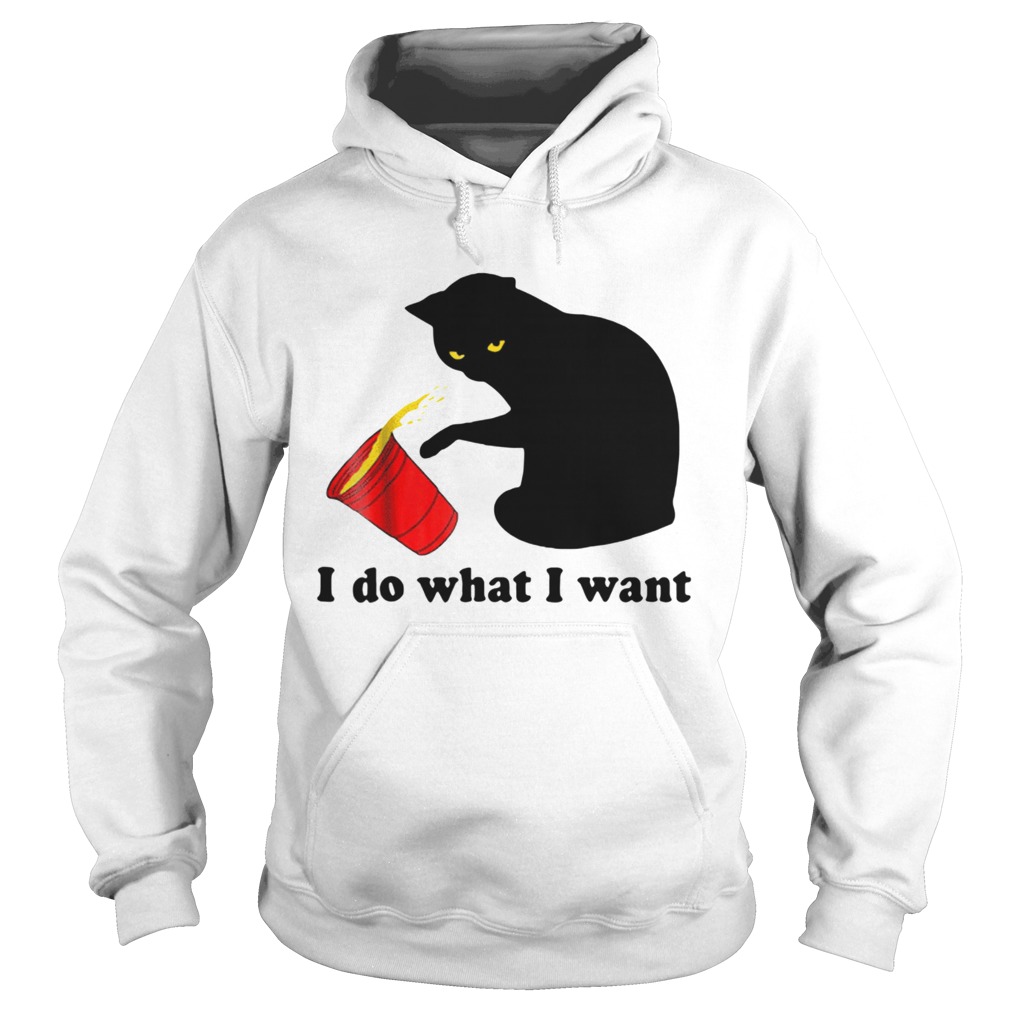 Do What I Want Black Cat Red Hoodie