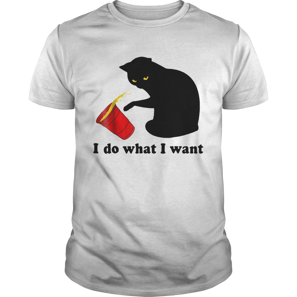 Do What I Want Black Cat Red shirt