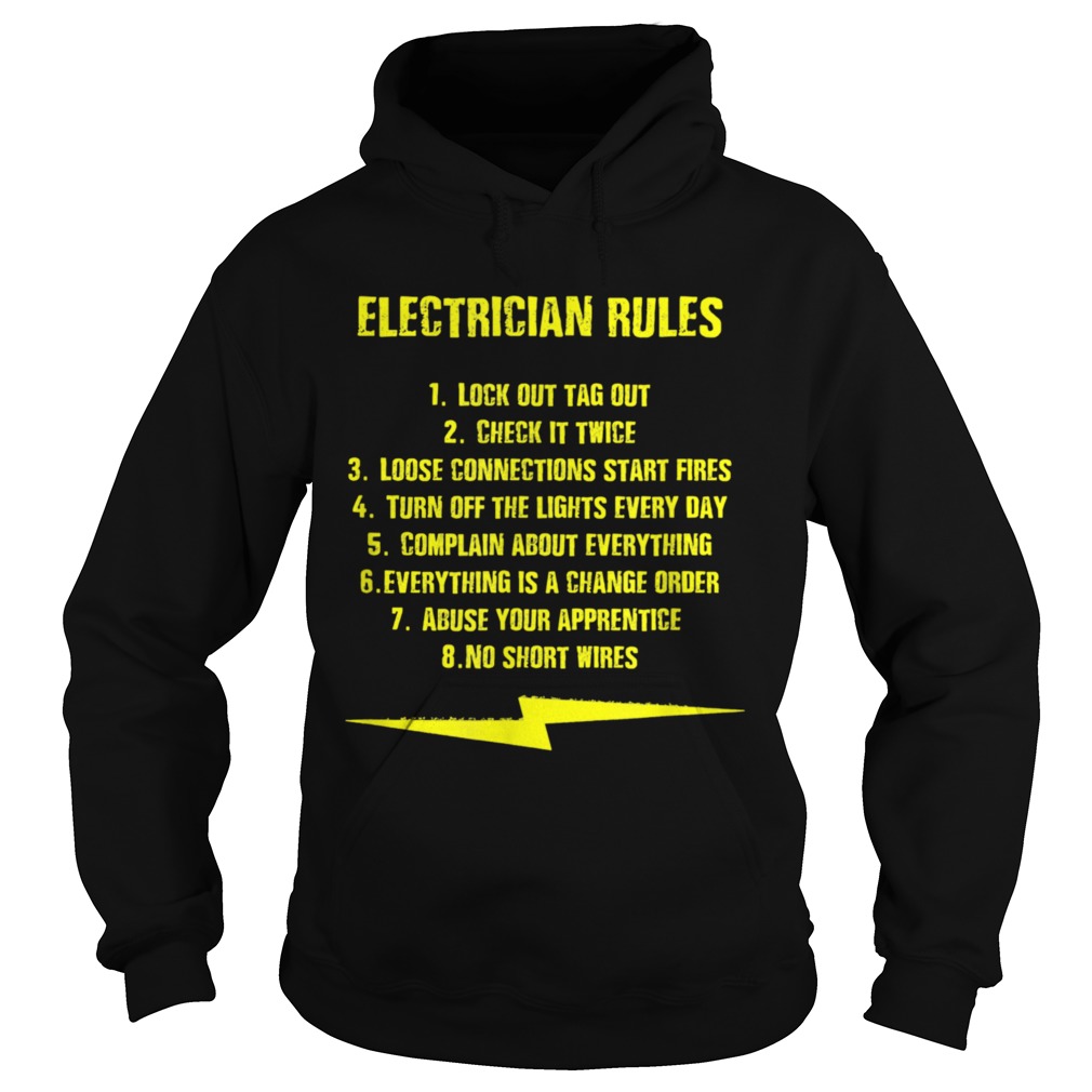 Electrician Rules Journeyman Hoodie