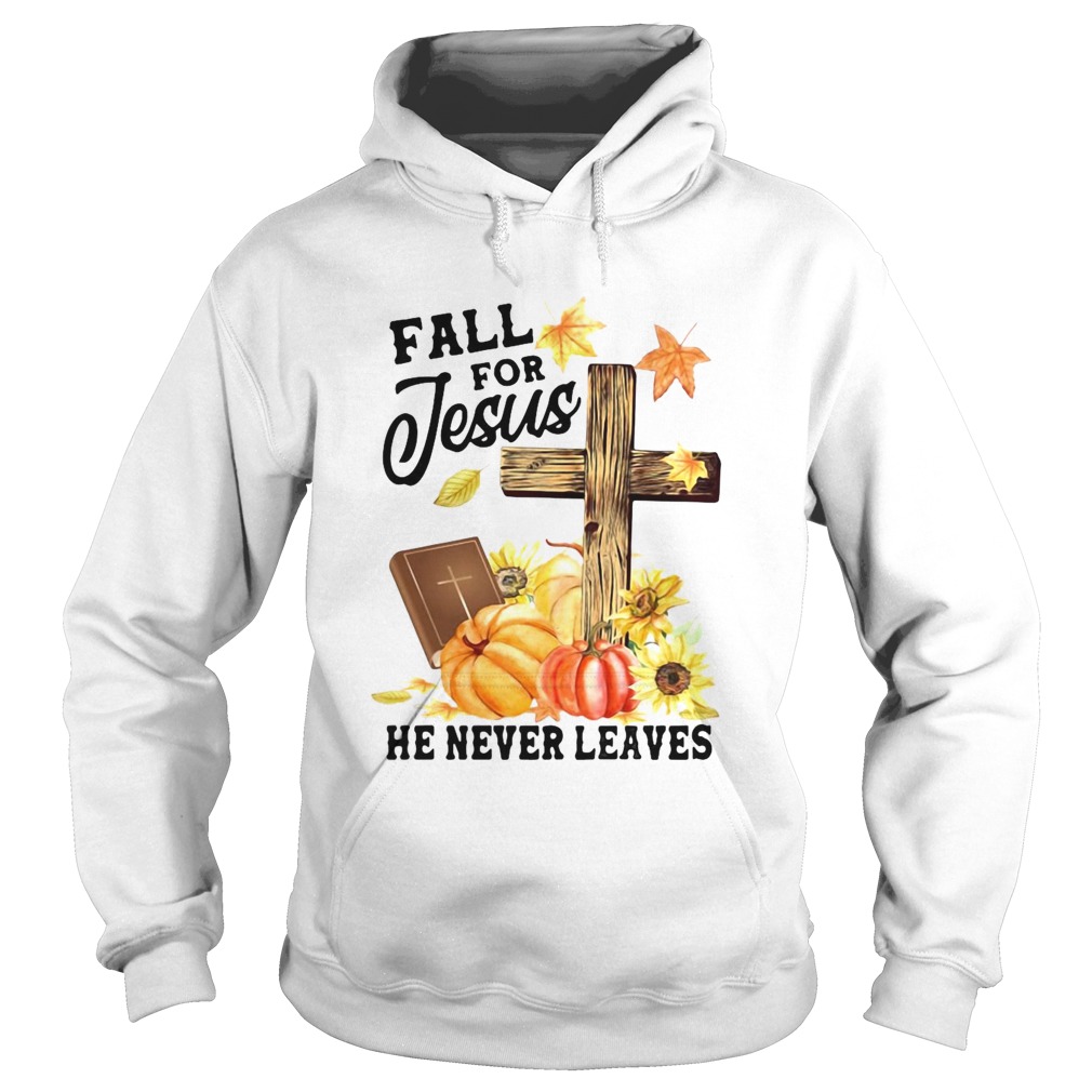 Fall For Jesus He Never Leaves Halloween Hoodie