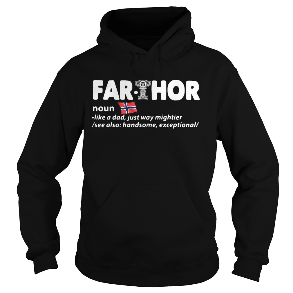 Fathers Day Fathor Like A Dad Just Way Mightier Iron Man Funny Hoodie