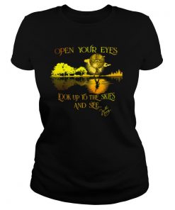 Freddie Mercury open your eyes look up to the skies and see shirt