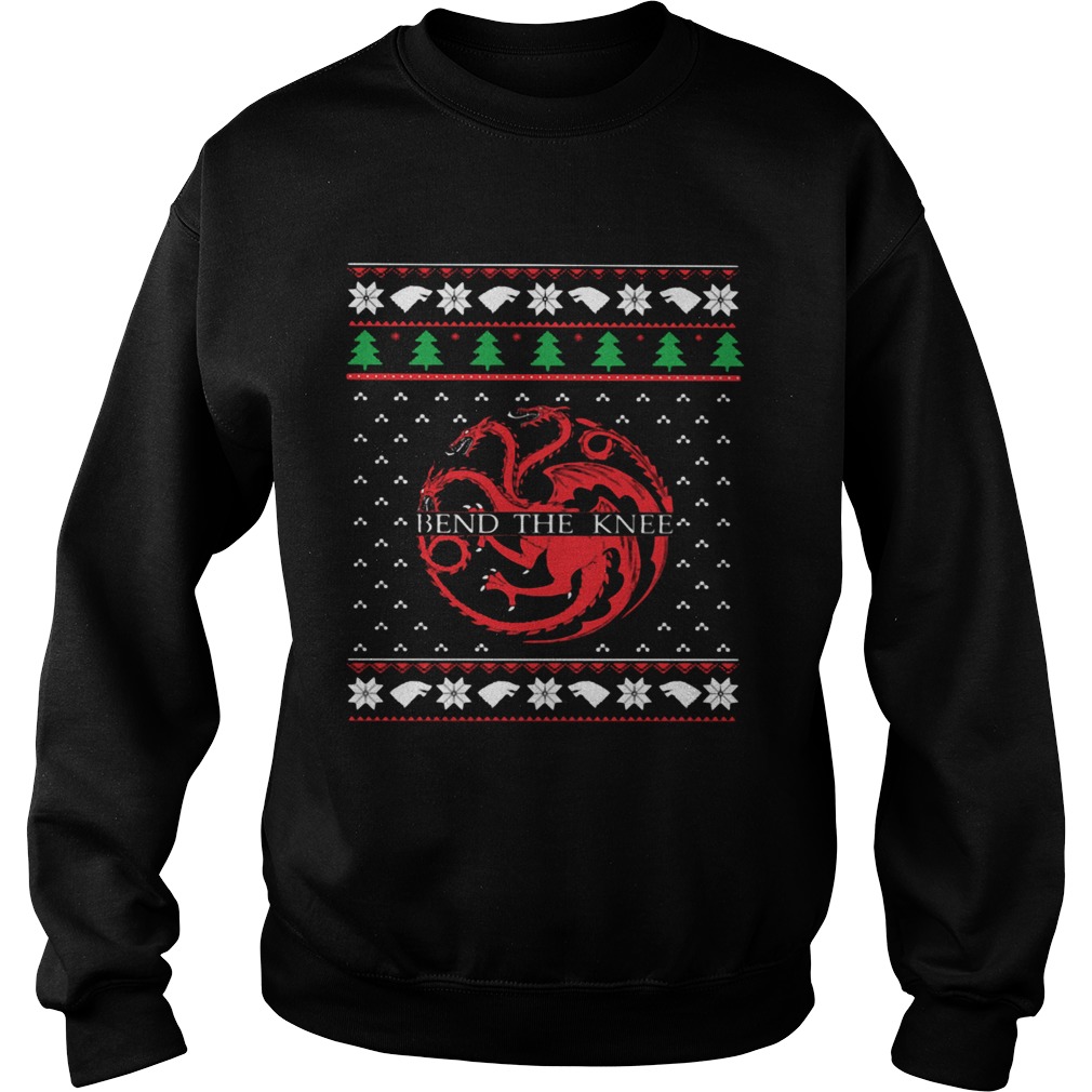 Game Of Thrones Bend The Knee Ugly Christmas Sweatshirt