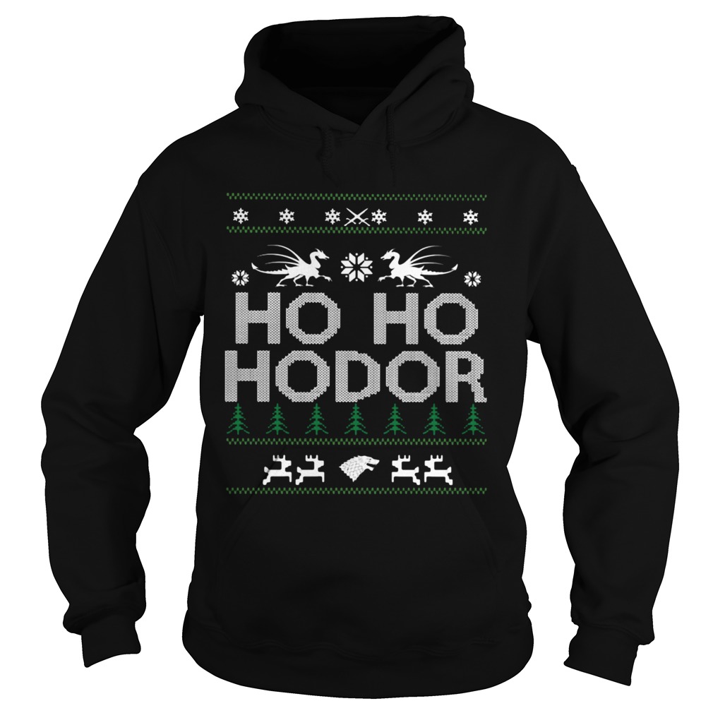 Game of Thrones Ho Ho Hodor Coming Ugly Hoodie