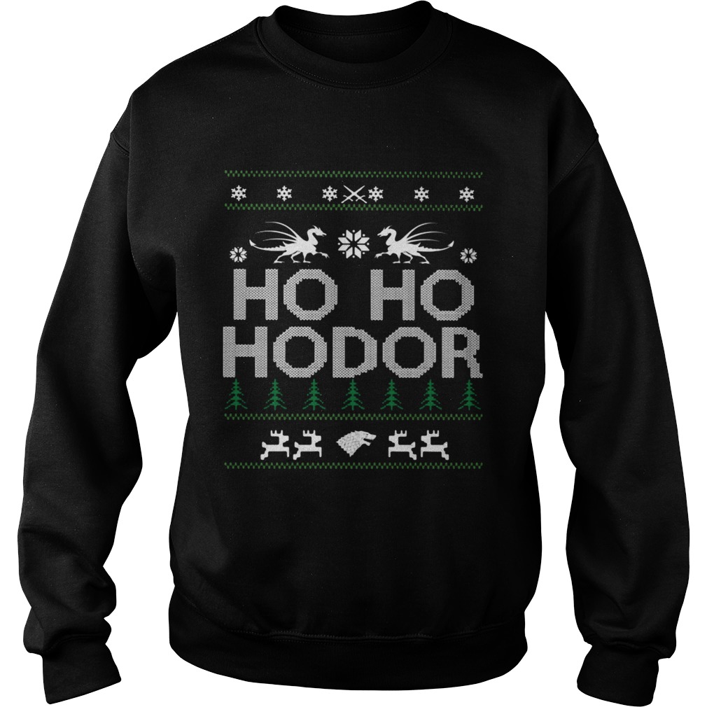 Game of Thrones Ho Ho Hodor Coming Ugly Sweatshirt