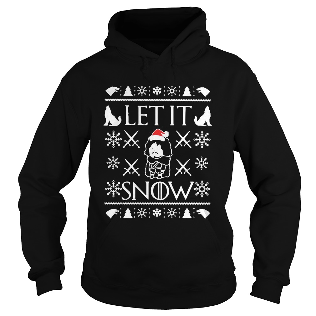 Game of Thrones Jon Snow Let It Snow Ugly Christmas Hoodie