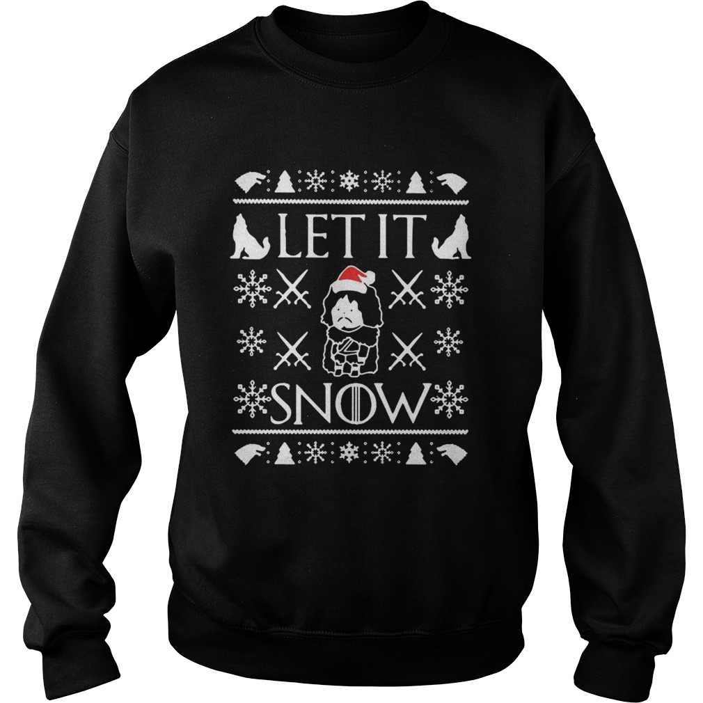 Game of Thrones Jon Snow Let It Snow Ugly Christmas Sweatshirt