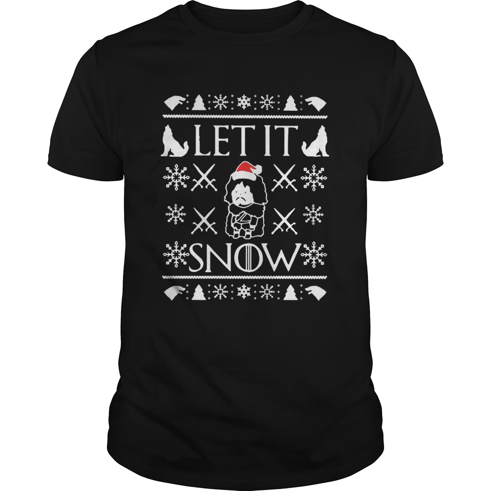 Game of Thrones Jon Snow Let It Snow Ugly Christmas shirt