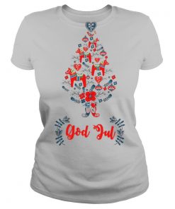 God Jul Dala Horse Tree Swedish shirt