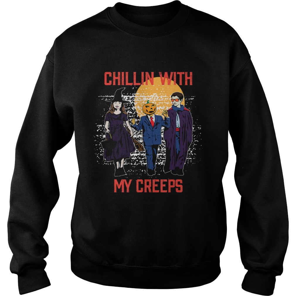 Halloween Chillin With My Creeps Sweatshirt