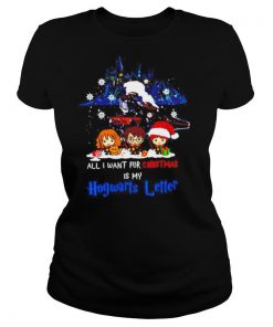 Harry Potter all I want for Christmas is my Hogwarts letter shirt