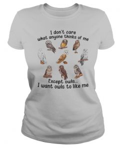 I Don't Care What Anyone Thinks Of Me Except Owls I Want Owls To Like Me shirt