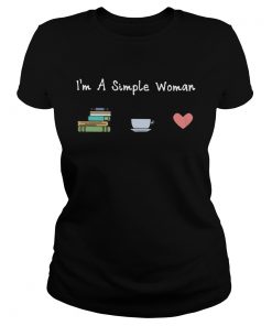 I_m A Simple Woman Book Coffee and Heart  Classic Ladies