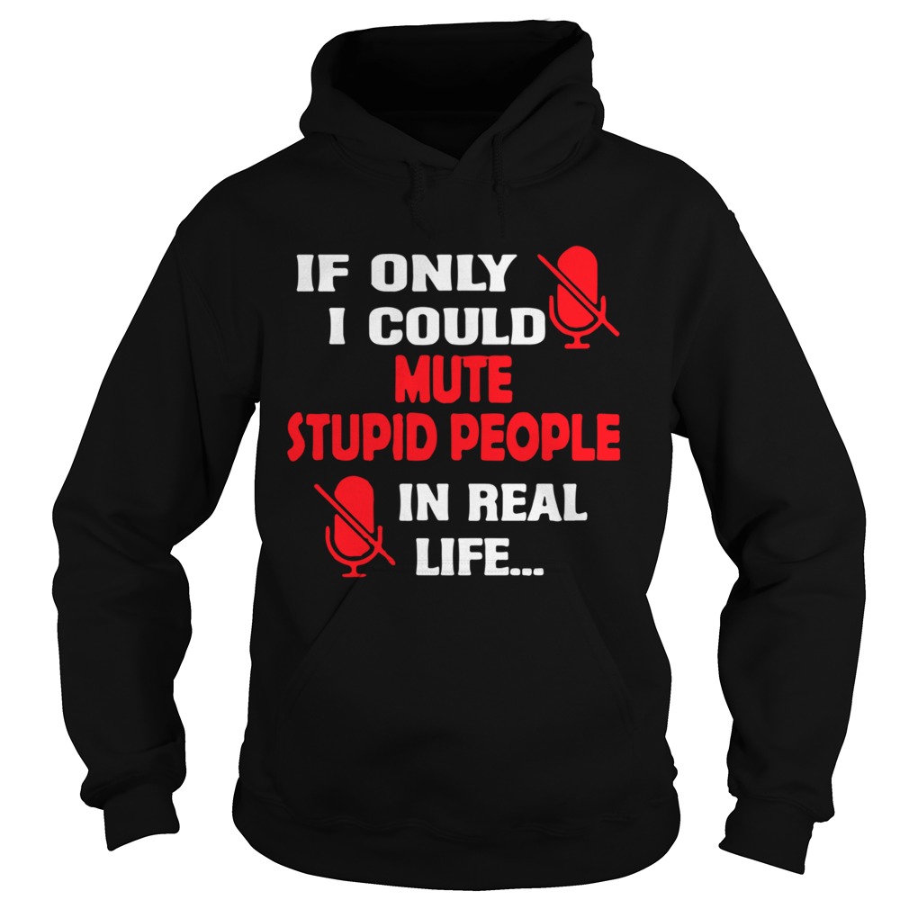 If Only I Could Mute Stupid People In Real Life Hoodie