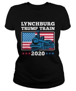 Lynchburg Trump Train 2020 American flag  Classic Ladies