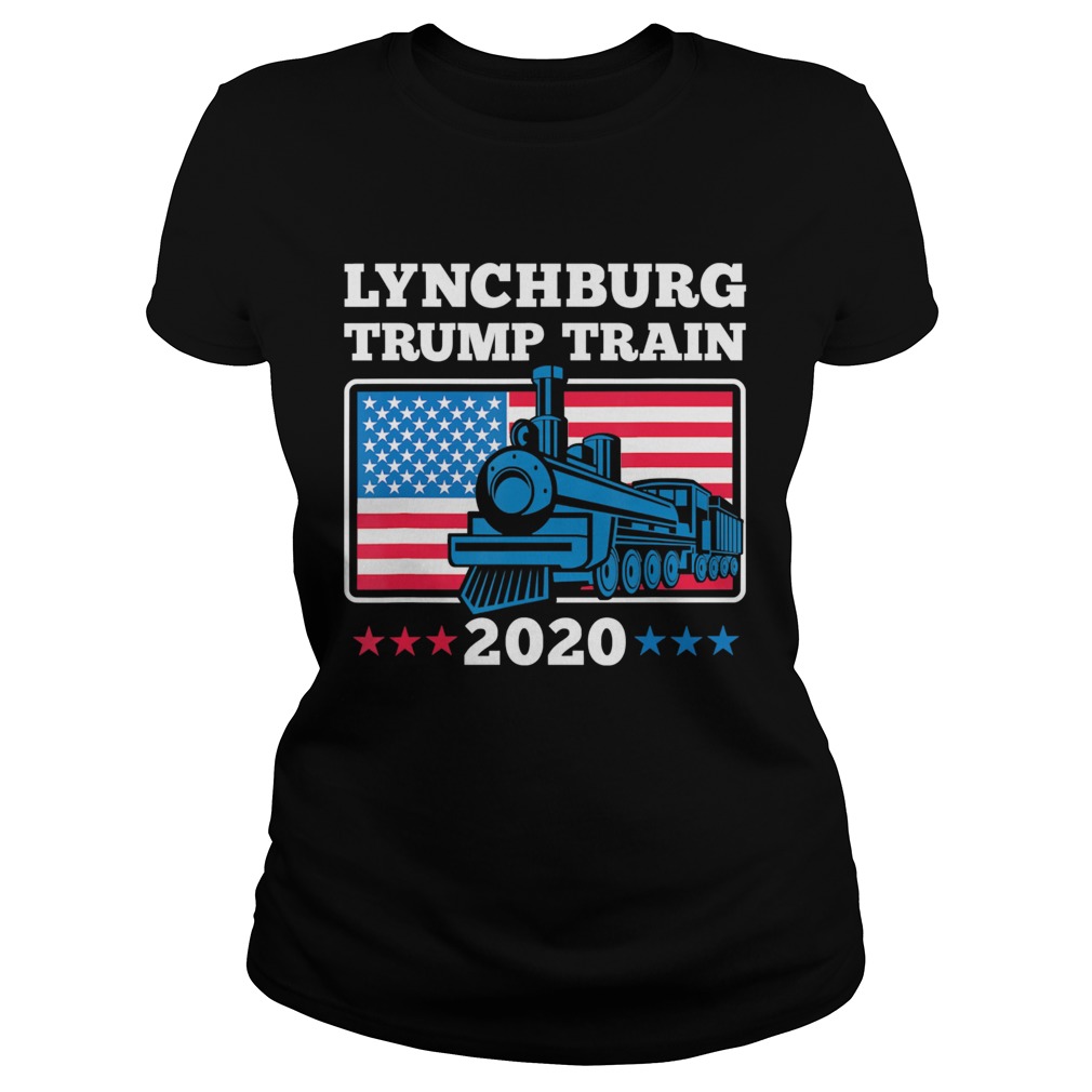 Lynchburg Trump Train 2020 American flag Classic Ladies