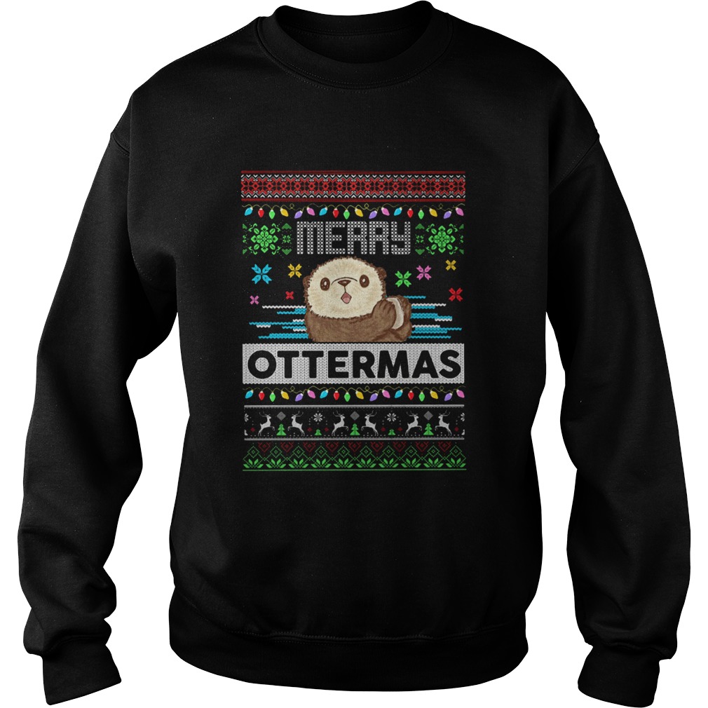 Merry Ottermas Ugly Christmas Sweatshirt