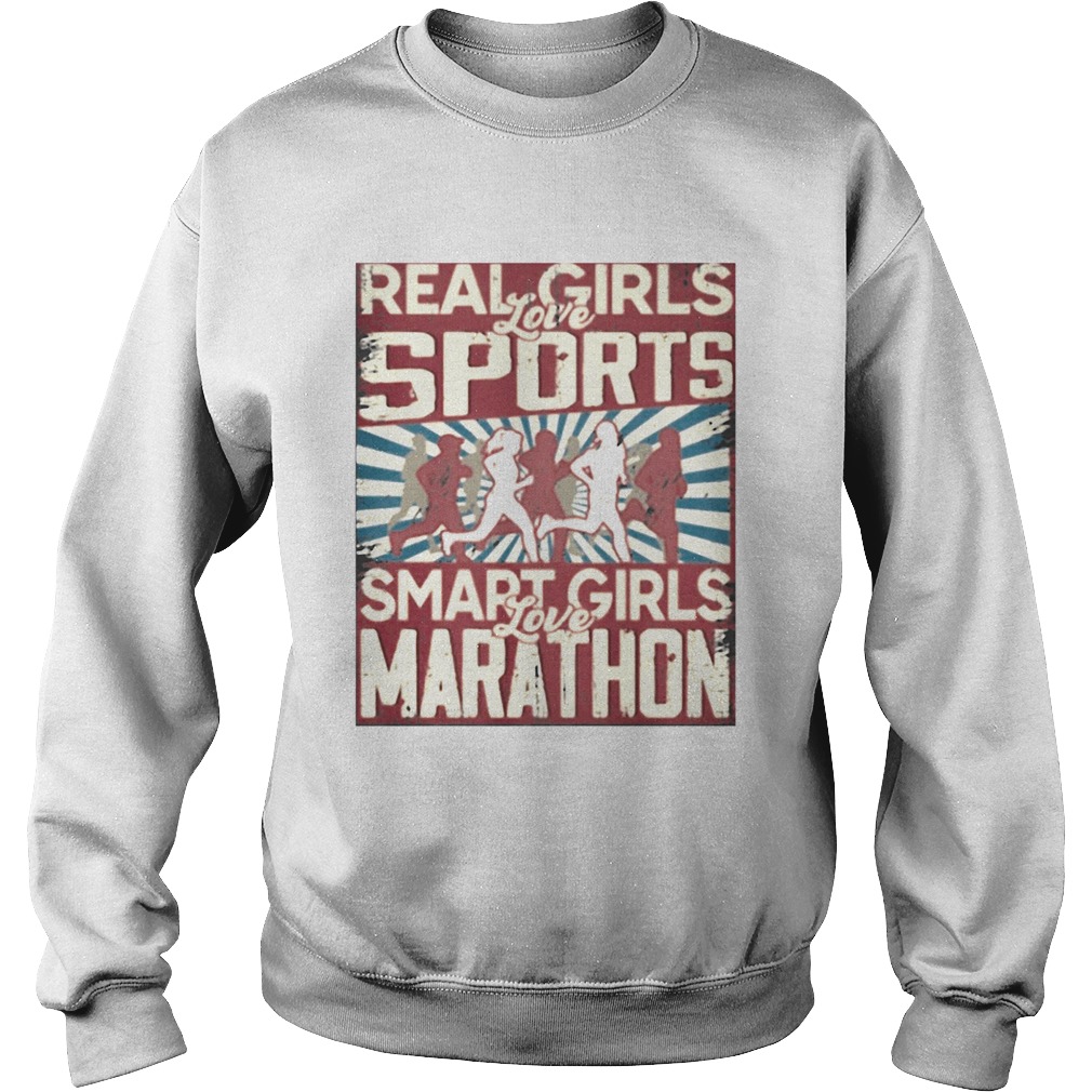 Real love girls sports smart love girls marathon Sweatshirt