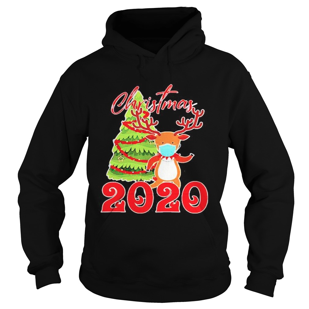 Reindeer face mask Christmas 2020 Hoodie