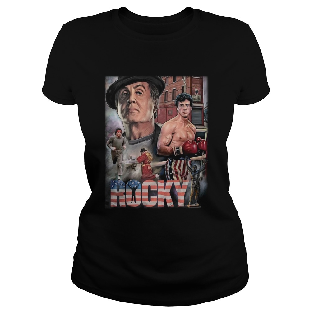 Rocky Balboa American Flag Classic Ladies