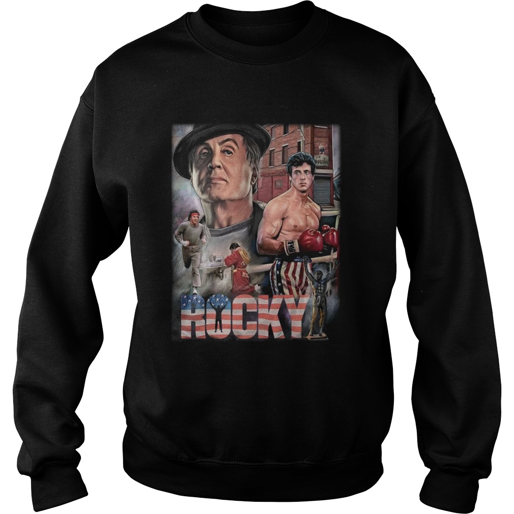 Rocky Balboa American Flag Sweatshirt