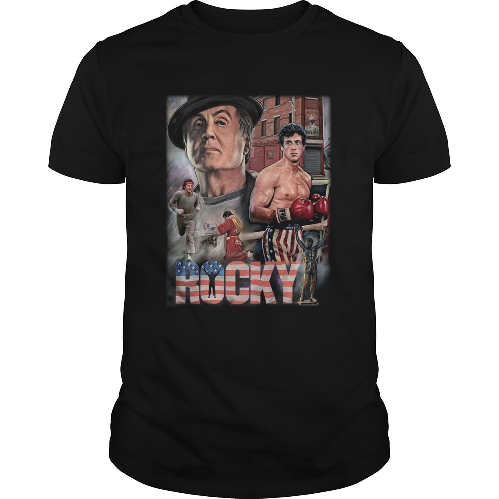 Rocky Balboa American Flag shirt