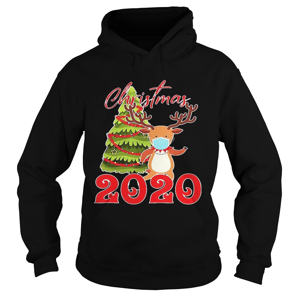 Rudolph Reindeer Mask Christmas 2020 Hoodie