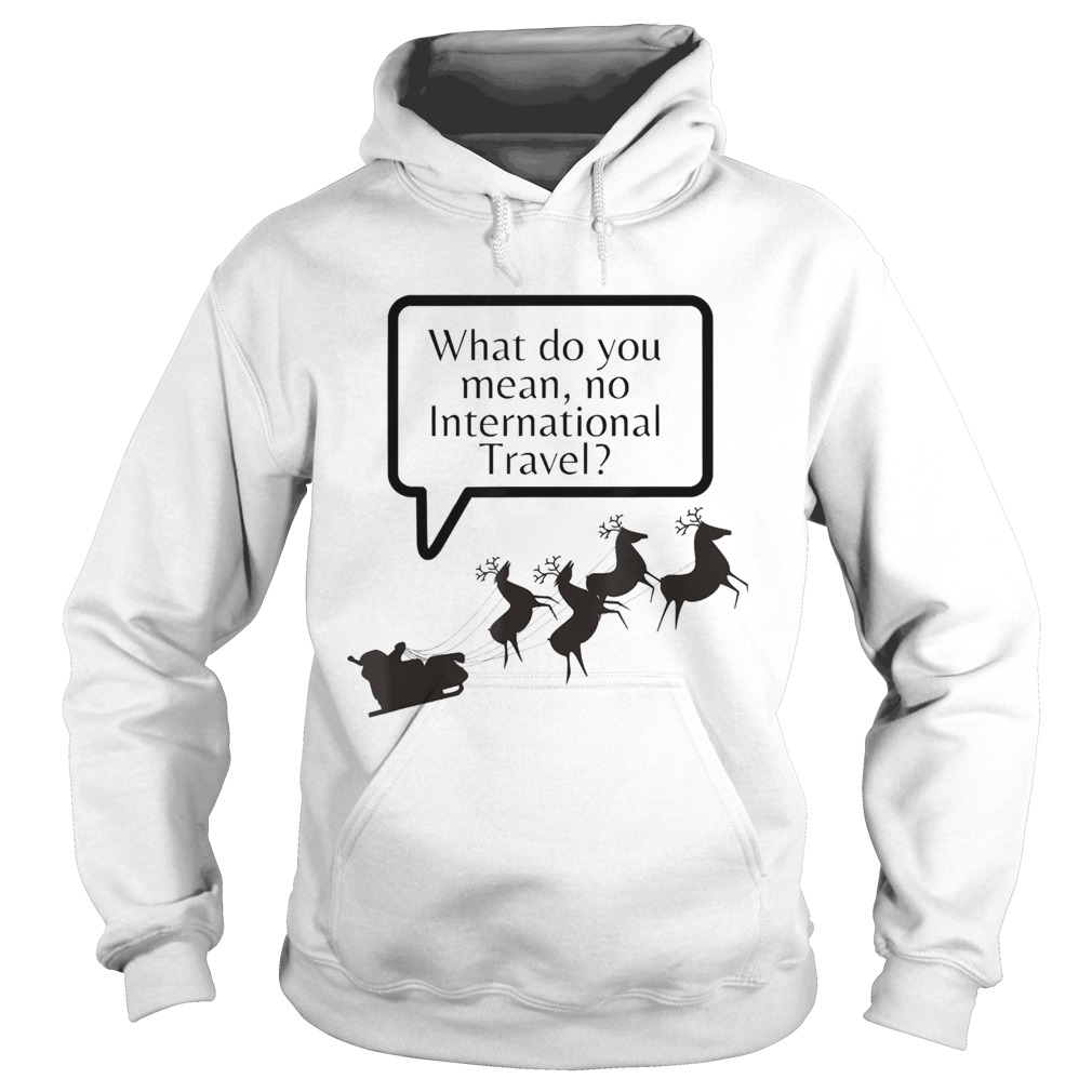 Santa Quarantine No International Flying Hoodie