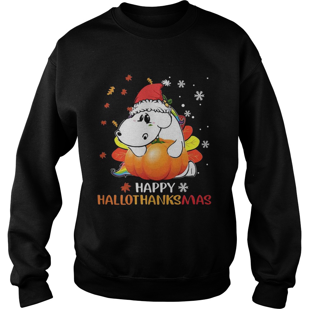 Senior Pumpkin Happy Hallothanksmas Sweatshirt