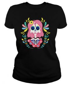 Skeleton Girl Dia De Muertos Day Dead shirt