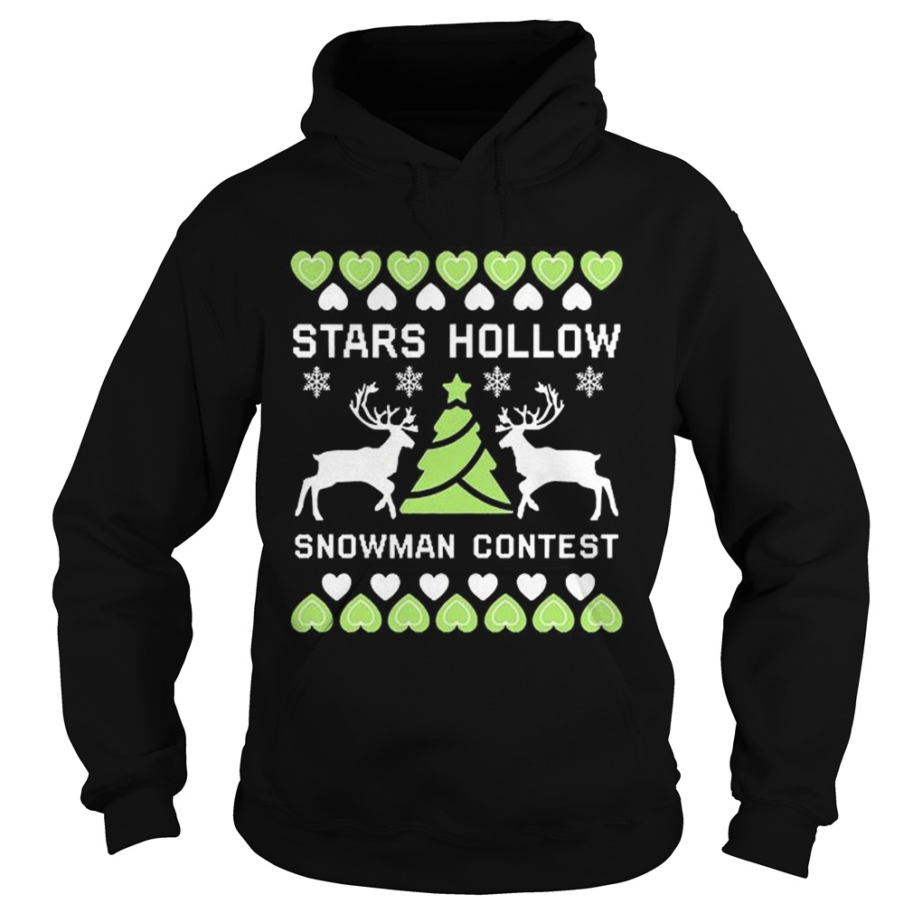 Stars Hollow Snowman Contest Christmas Hoodie