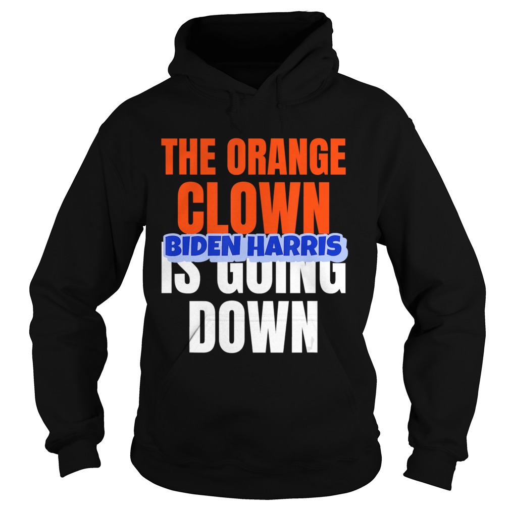 THE ORANGE CLOWN IS GOING DOWNBIDEN HARRIS Hoodie