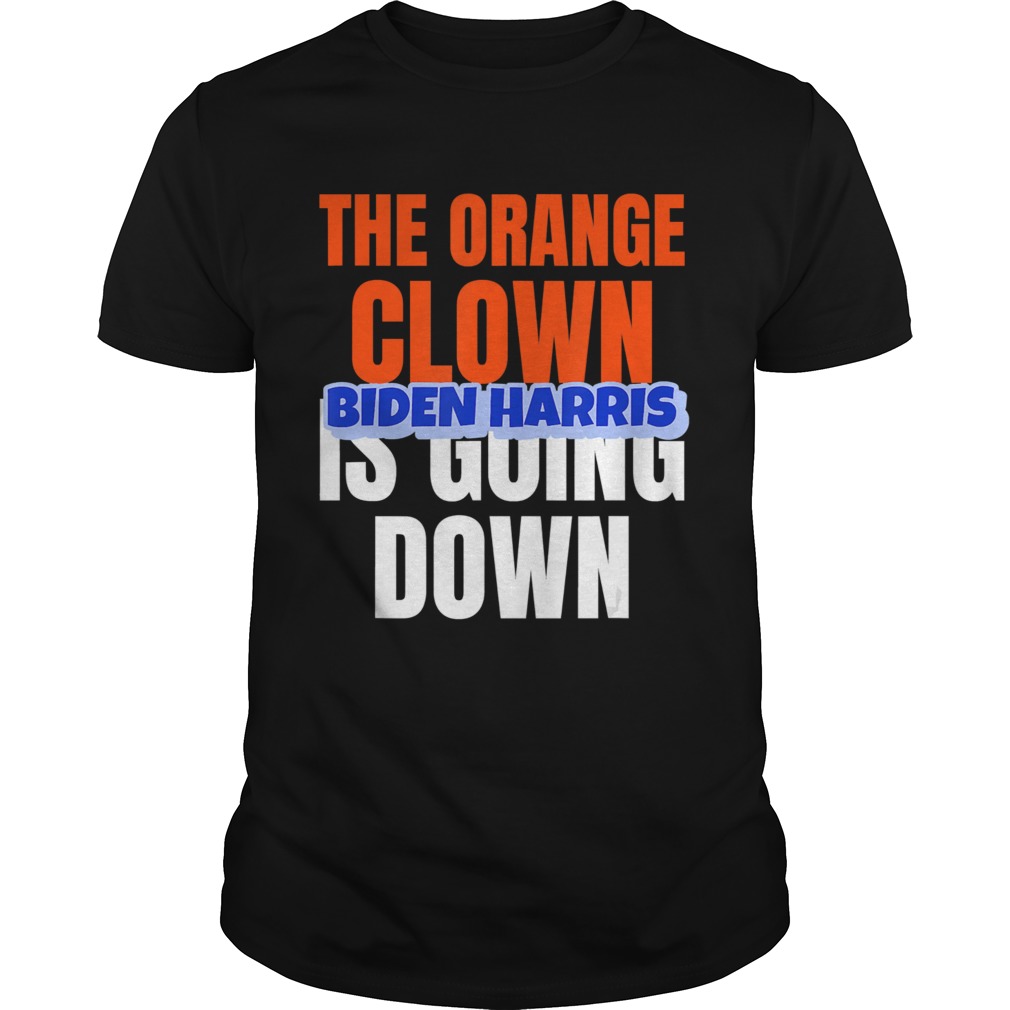 THE ORANGE CLOWN IS GOING DOWNBIDEN HARRIS shirt