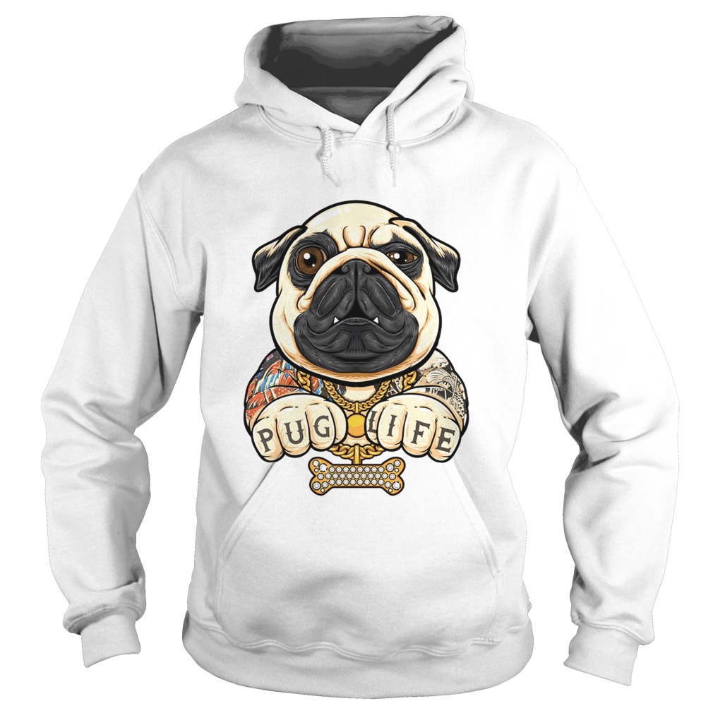 Tattoo Pug life Hoodie