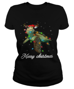 Turtle Light Merry Christmas  Classic Ladies