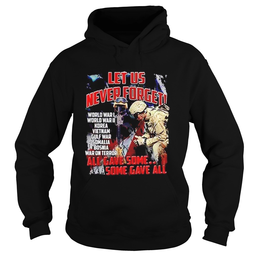 Veteran Let Us Never Forget All Gave Some Some Gave All Hoodie