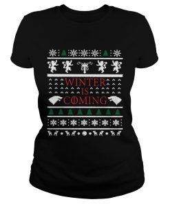 Winter Is Coming Ugly Christmas  Classic Ladies